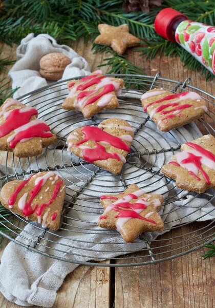 Lebkuchen mit Walnüssen und Himbeersirup Rezept